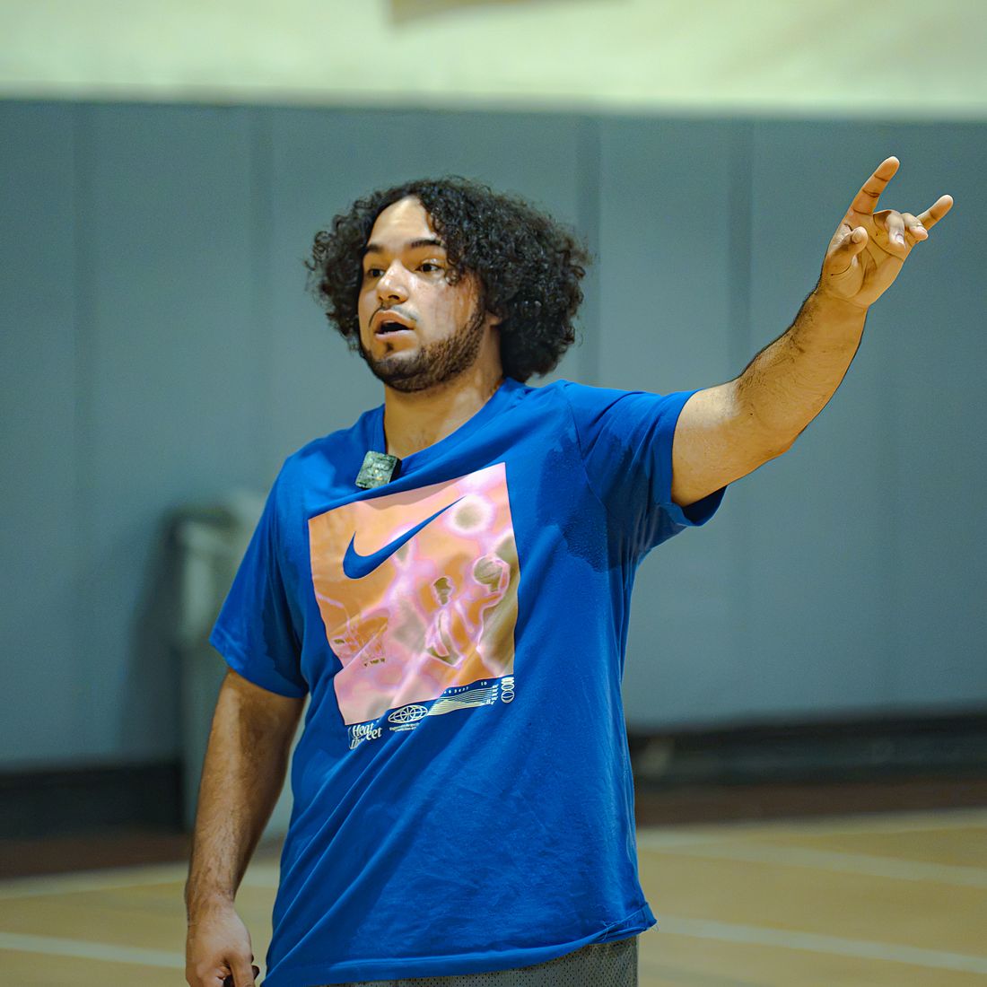 Shooting reps during a training session